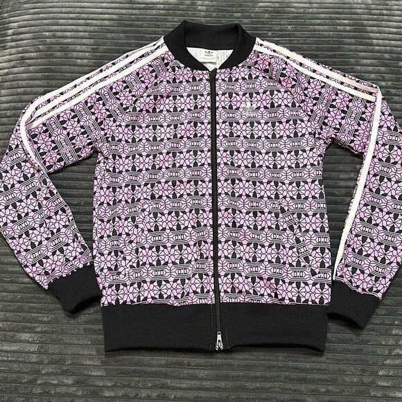 Adidas Originals All Over Print Track Magic Berry & Black Women’s Sz XS - Picture 4 of 8